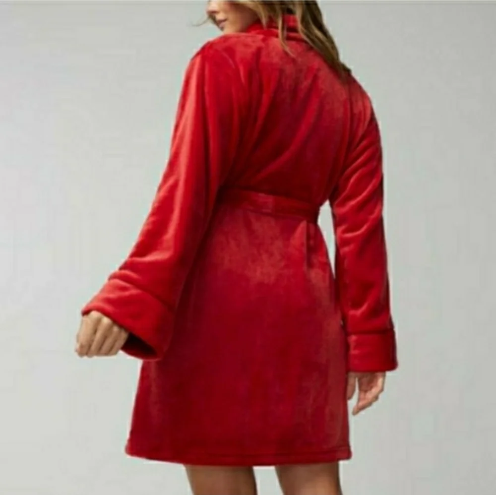 Red Robe Short Soma Luxury Soft Valentine S/M NWT 🥰 RETAIL $84- - Picture 6 of 9
